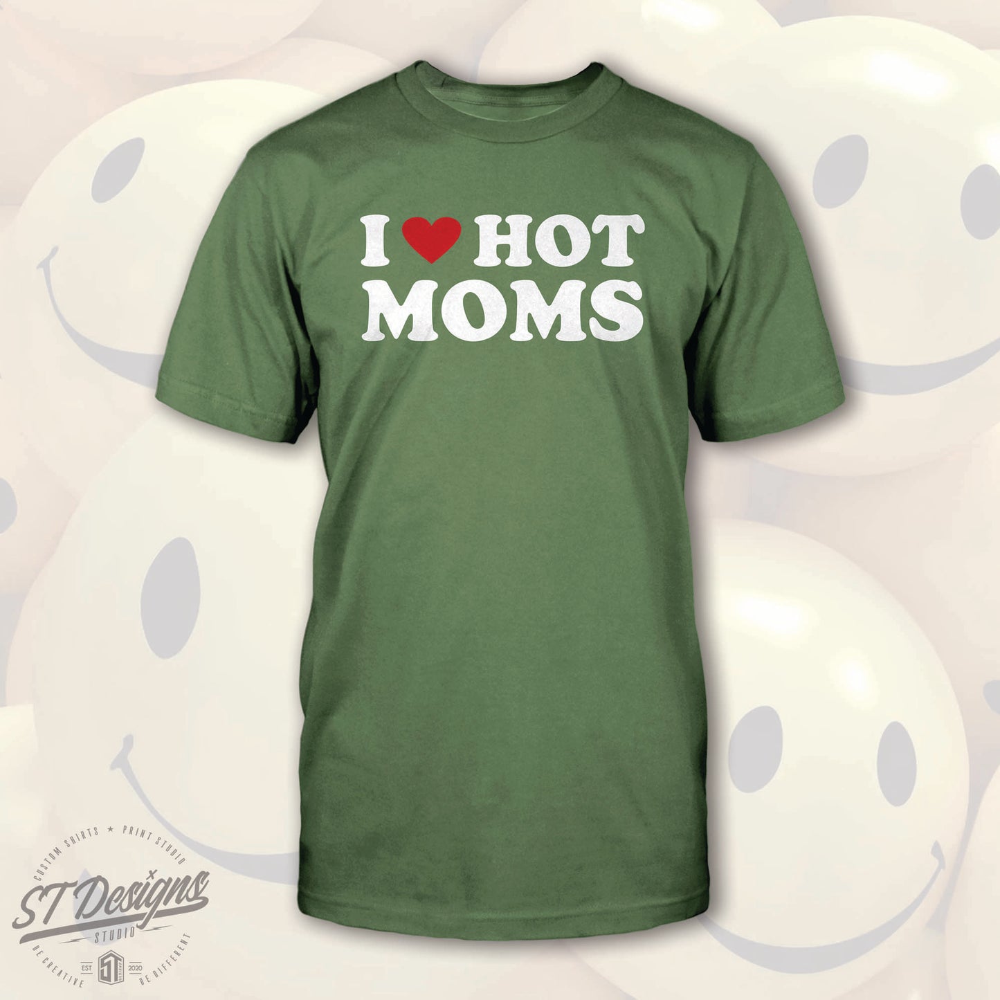 I Love Hot Moms Tee